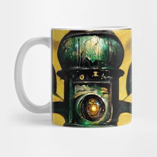 Green Fleur De Lis Mug